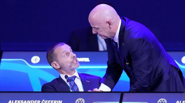 Aleksandar Ceferin und Gianni Infantino