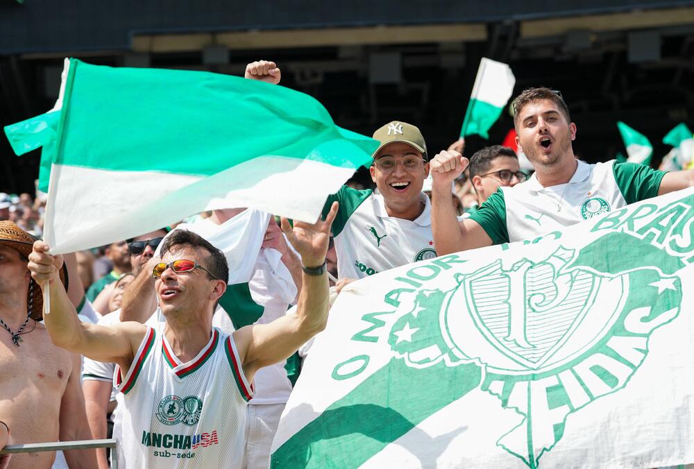 Die Palmeiras-Fans feiern den 2:0-Sieg gegen Al-Ahly bei der Klub-WM.