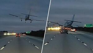 Notlandung auf Interstate in Florida: Flugzeug kracht auf fahrendes Auto