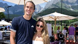 Alex Zverev und Sophia Thomalla, hier im Juni 2026, erholen sich in Monte Carlo von seinem US ...