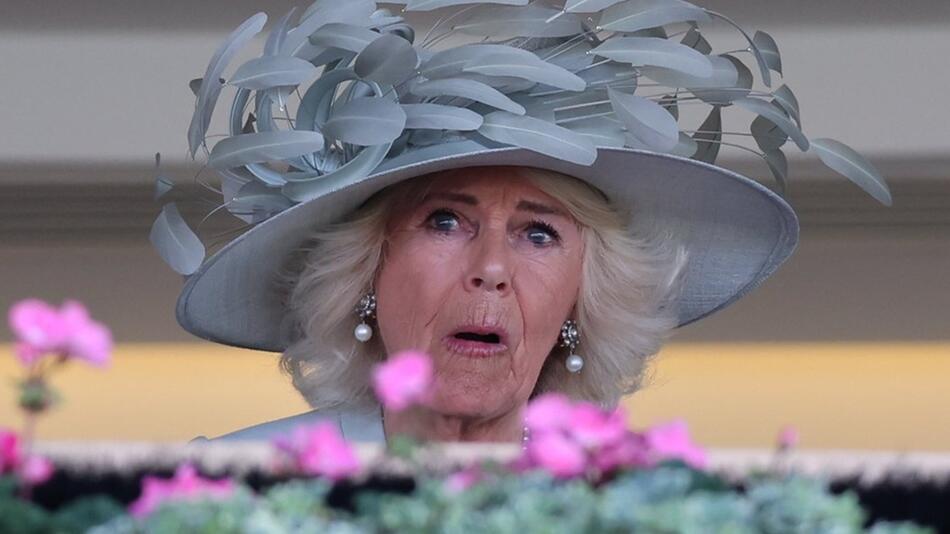 Königin Camilla am ersten Royal-Ascot-Tag.