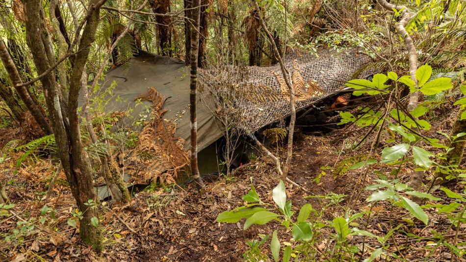 Versteck des Kindesentführers Tom Phillips in Neuseelands Wildnis