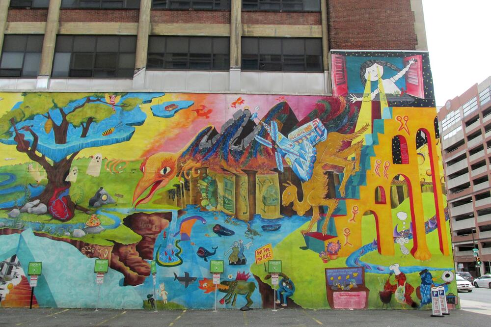 Mural "How to Turn Anything into Something Else" in Philadelphia