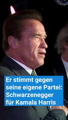 Stimmt gegen seine eigene Partei: Schwarzenegger für Kamala Harris