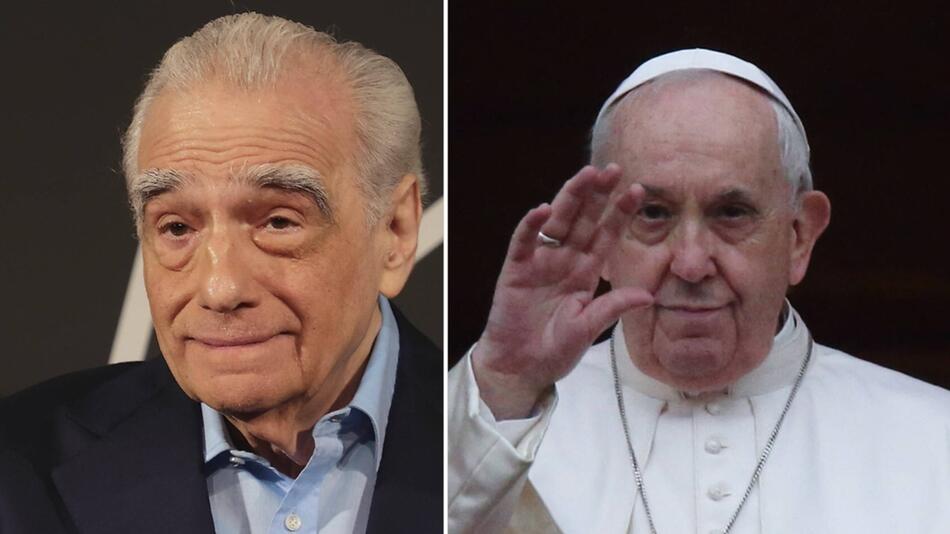 Martin Scorsese (li.) widmet eine Doku dem verstorbenen Papst Franziskus.