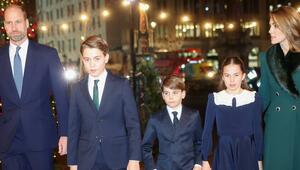 Ein anderer Auftritt als Familie (v.l.): Prinz William, Prinz George, Prinz Louis, Prinzessin ...