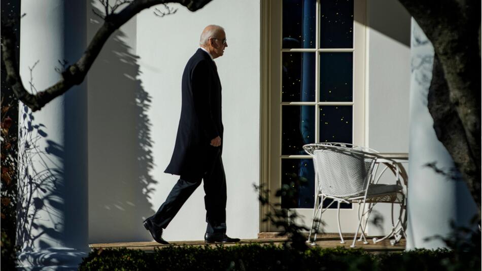 Joe Biden am Weißen Haus