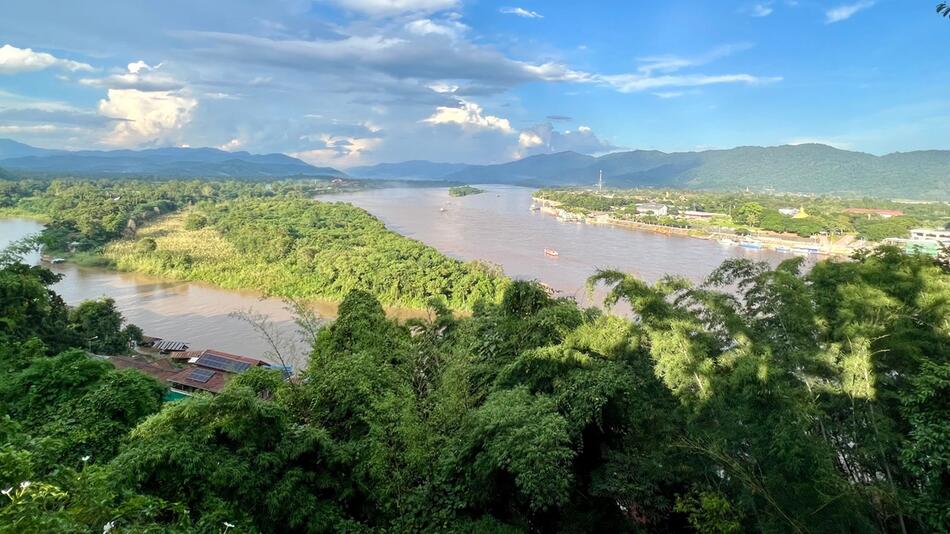 Fluss Mekong am Goldenen Dreieck