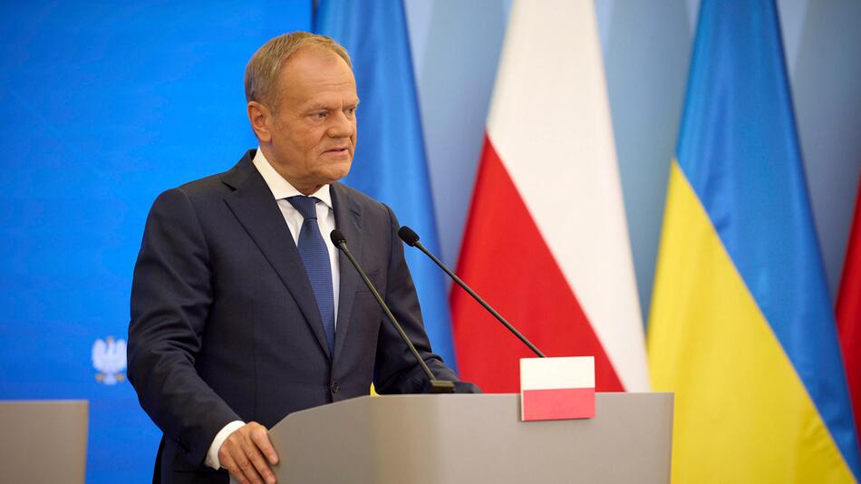 Donald Tusk bei einer Rede