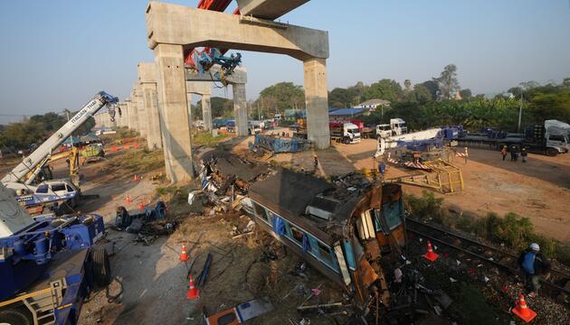 Zugunglück in Thailand