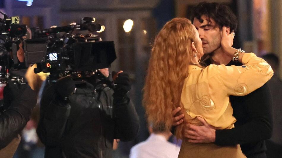 Blake Lively und Justin Baldoni am Set von "Nur noch ein einziges Mal".