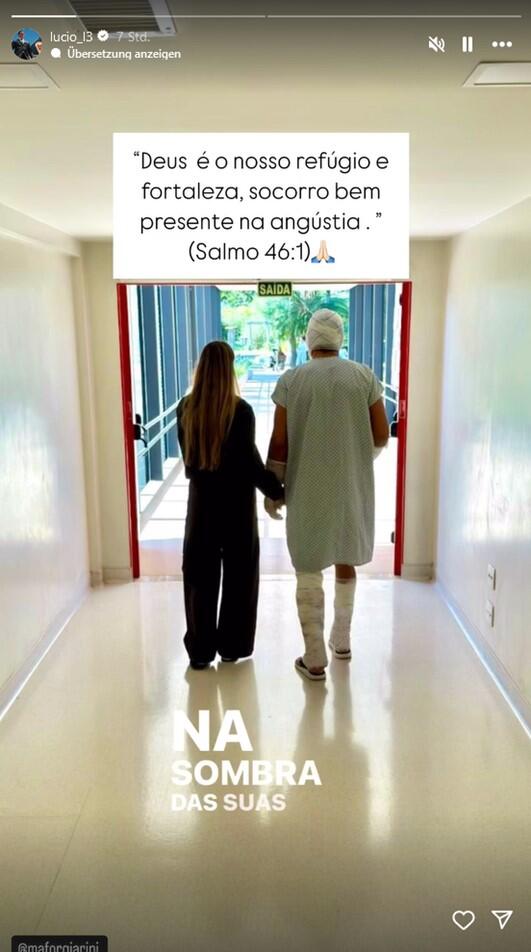 Dieses Bild postete Lúcio in seiner Instagram-Story.