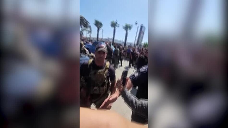 Kalifornien: Demonstranten konfrontieren Mitarbeiter der Behörde ICE