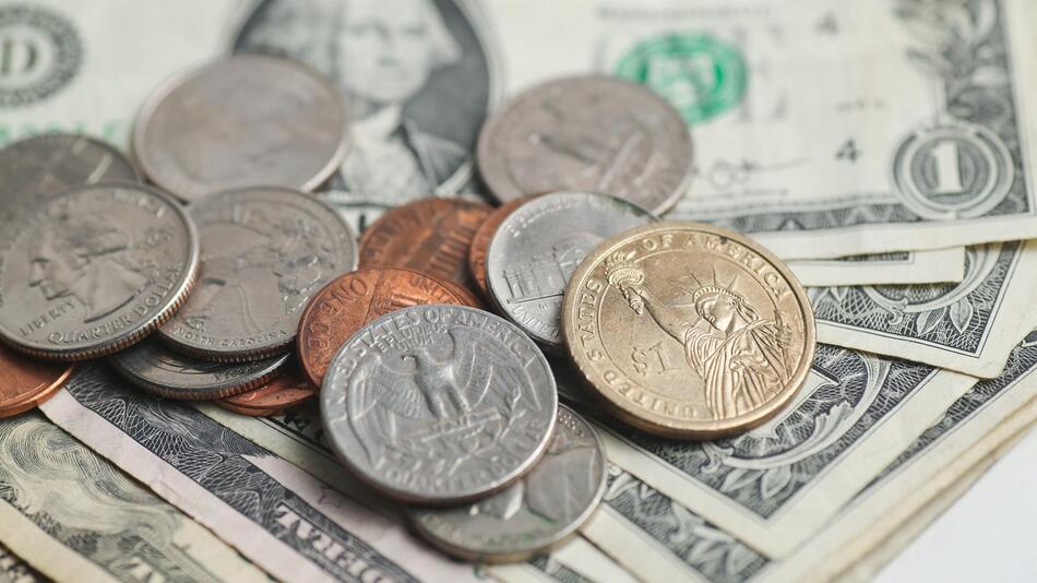 Photo Illustration of American money, USD currency