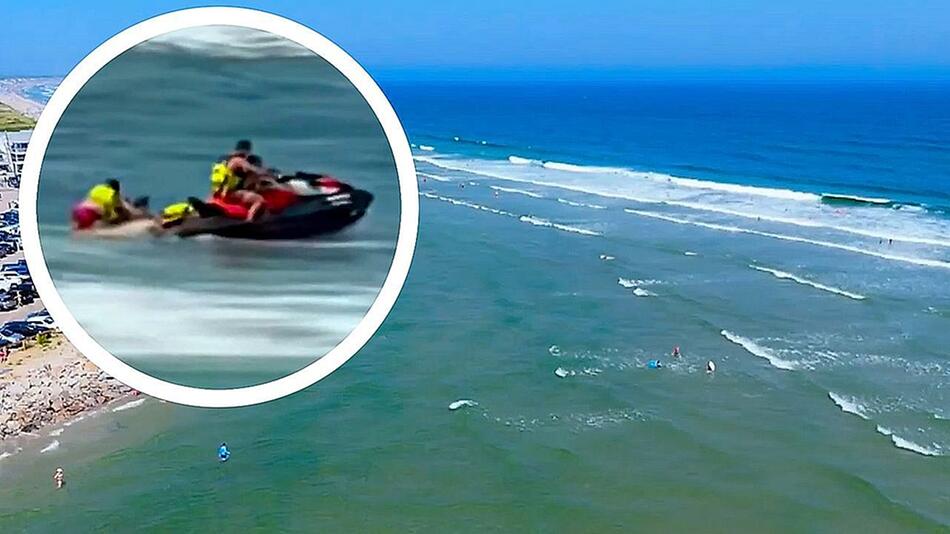 Von Strömung abgetrieben: Rettungsschwimmer ziehen fünf Kinder in Maine aus dem Meer
