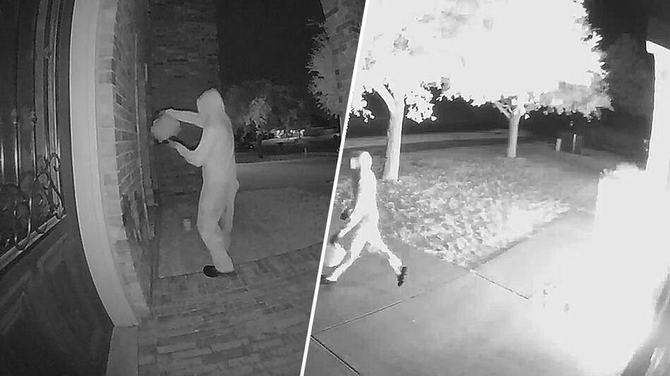 Kamera filmt Brandstifter: Familie in Texas von Flammen geweckt