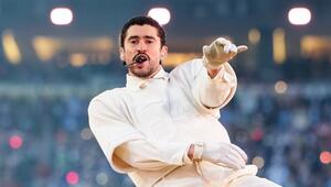 Bad Bunny während seines Auftritts beim Super Bowl 2026.