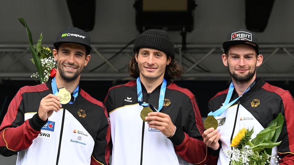 Die deutschen Kajak-Männer bei der Kanuslalom-Weltmeisterschaft.