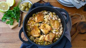 One-Pot mit Hähnchen, Reis und karamellisierten Zitronen