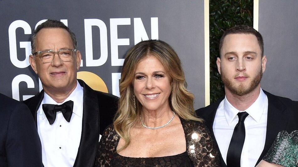 Tom Hanks und Rita Wilson mit ihrem Sohn Chet.