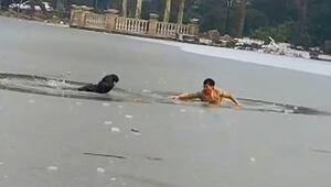 Heldentat: Mann rettet Kind aus zugefrorenem See