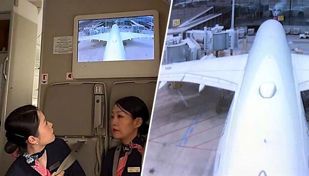 Andocken geht schief: China-Eastern-Airbus knallt gegen Fluggastbrücke