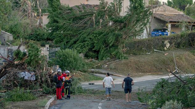 Unwetter in Frankreich - Tornado