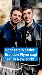 Hochzeit in Leder: Brandon Flynn sagt "Ja" in New York!