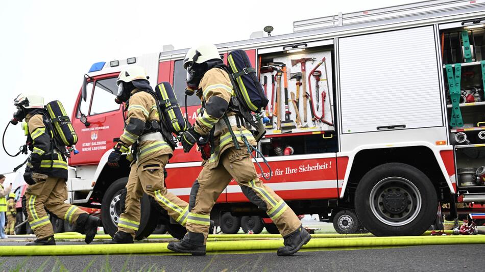 Die Feuerwehr ist im Einsatz