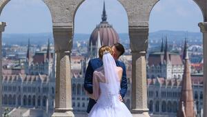 Hochzeitspaar in Budapest