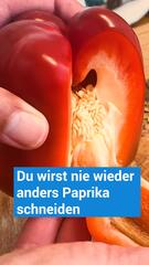 Du wirst nie wieder anders Paprika schneiden