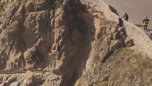 Frau in Bikini klammert sich an Klippe – Feuerwehr in San Francisco muss ausrücken