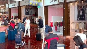 Wasserrohrbruch am Kopenhagener Flughafen: Überflutung sorgt im Abflugbereich für Chaos