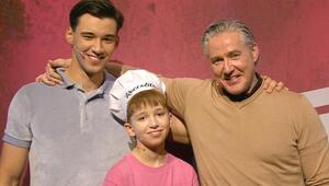 Diego, Rocco und Franjo Pooth (v.l.n.r.) bei "Grill den Henssler".