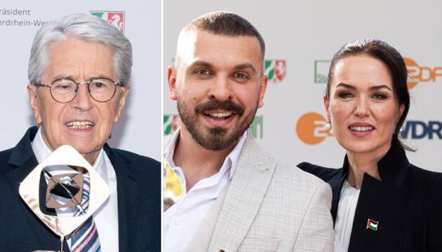 Frank Elstner (l.), Edin Hasanovic und Melika Foroutan gehörten zu den glücklichen Gewinnern der ...
