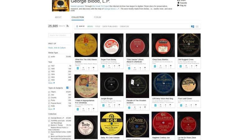 Internet-Archiv sichert 78er-Schallplatten