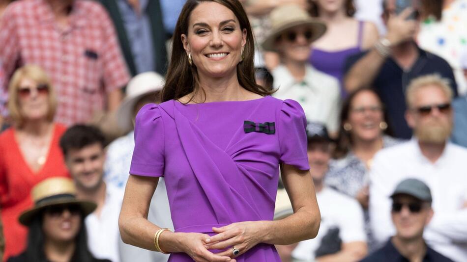 Prinzessin Kate, hier bei ihrem Auftritt in Wimbledon, erschien am Sonntag in Schottland in der ...