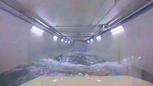 Tiefgarage läuft mit Wasser voll