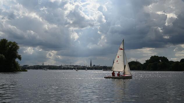 Wechselhaftes Wetter in Hamburg