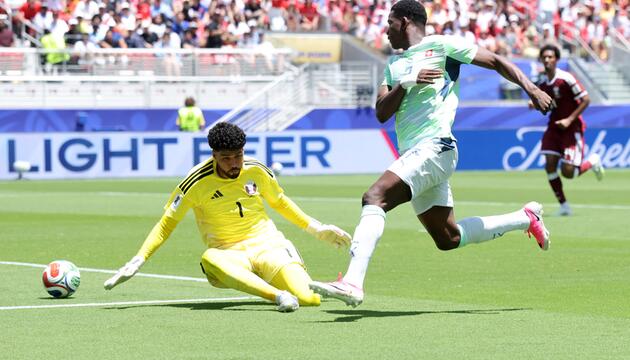 Breel Embolo verpasst das 2:0 gegen Katar.
