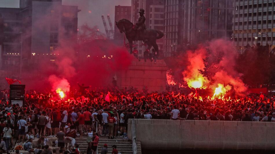 Liverpool-Fans feiern Meisterschaft