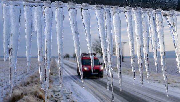 Winterwetter in Brandenburg - Oderbruch