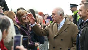 König Charles III. während eines Termins in Clitheroe am 9. Februar.