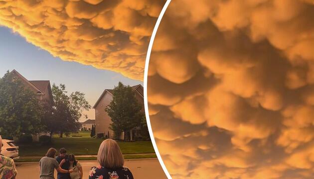 Surreale Szenen über Indianapolis: Anwohnern filmen bizarre Wolken