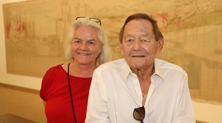 Wolfgang Ambros gemeinsam mit Ehefrau Uta.