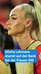 Alisha Lehmann startet auf der Bank bei der Frauen-EM