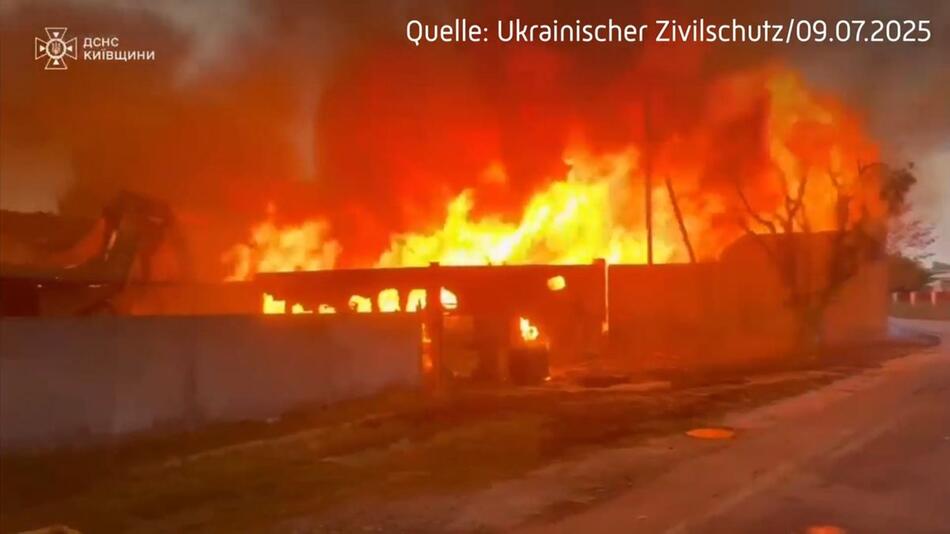Drohnen und Raketen: Luftangriffe auf Kiew