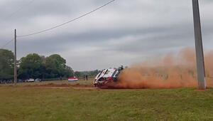 Überschlag mit Folgen: Rallye-Pilot Katsuta reißt in Paraguay Strommast um