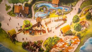 Eine Karte des neuen Themenbereichs "Idefix' Abenteuerland" im Belantis-Freizeitpark.