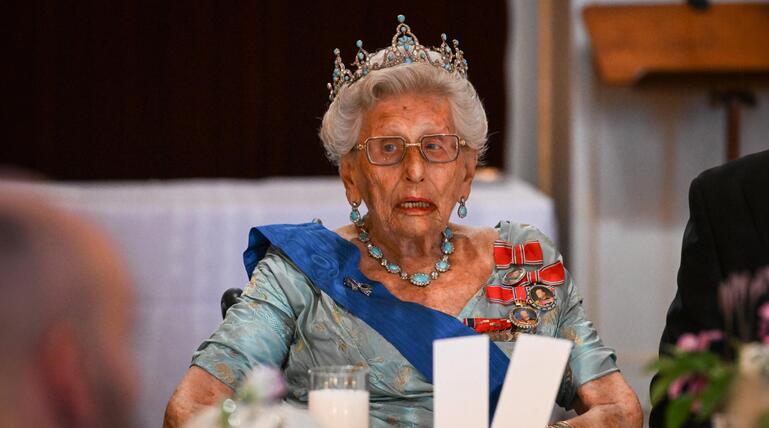 Prinzessin Astrid bei einem Staatsdinner im Juni 2025.